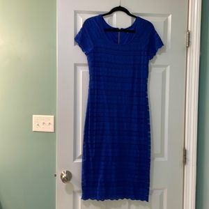 Apt 9 royal blue lace lined dress size medium